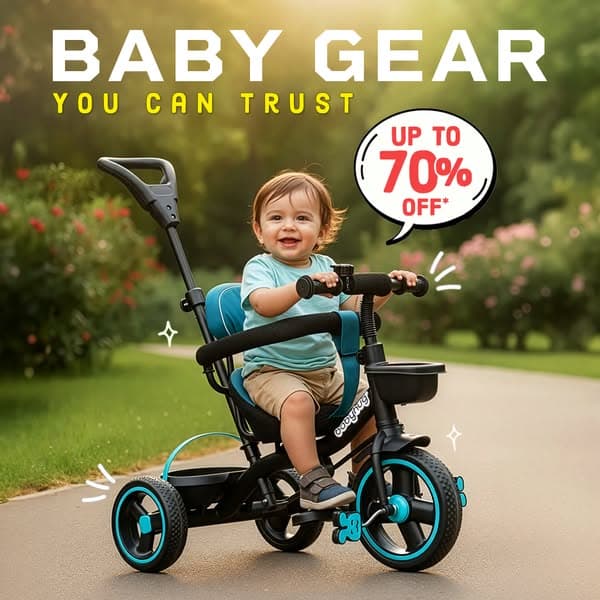 Up to 70% OFF* on Baby's Travelling Essentials