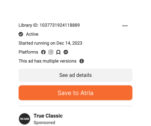 Save from Atria library