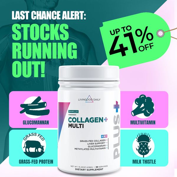 Up To 41% OFF The Livingood Daily Collagen + Multi