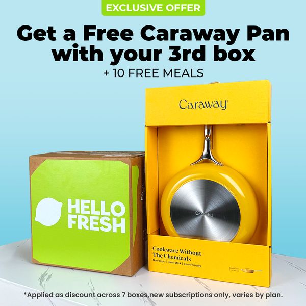 HURRY! Get a FREE Caraway Pan on your 3rd box ending this week!