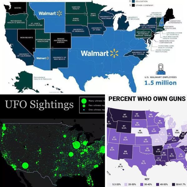 30+ Interesting Maps Of The United States