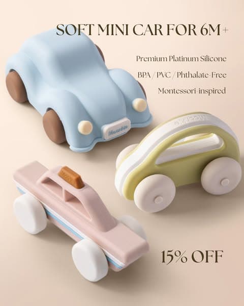Soft, Safe & Chewable Cars