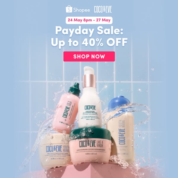 Up to 40% off only on Shopee! 🌟