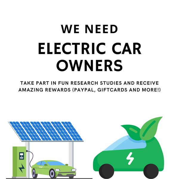 We are looking for electric car owners. You can keep everything you get!