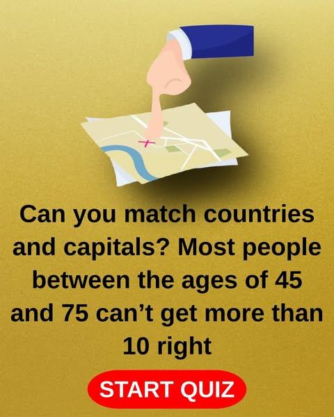 How Many Countries Can You Match To Their Capital? 93% Of Adults Fail!