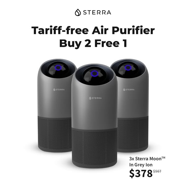 Buy 2 Get 1 Air Purifier - 2 Sterra Moon™ Air Purifiers + 1 FREE Sterr