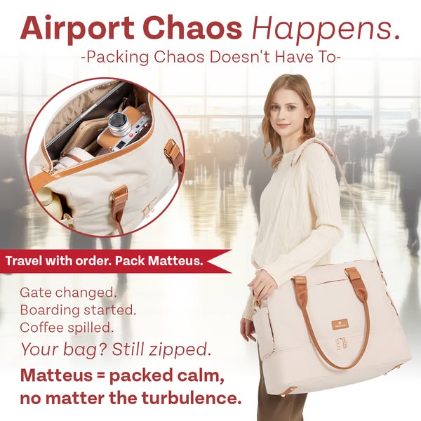 Your Bag Shouldn't Add To The Stress