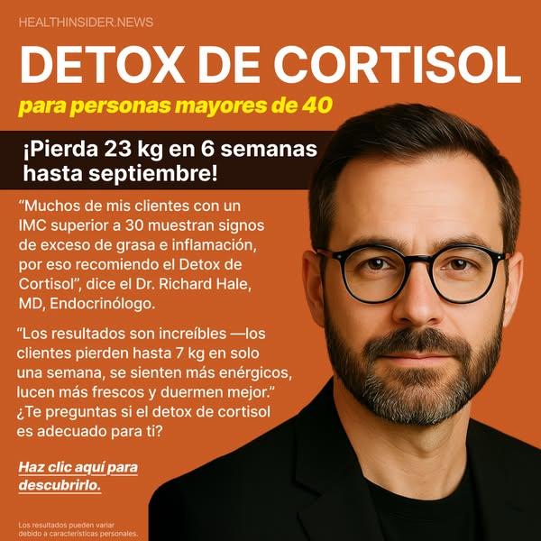 Detox de Cortisol para Personas Mayores de 40