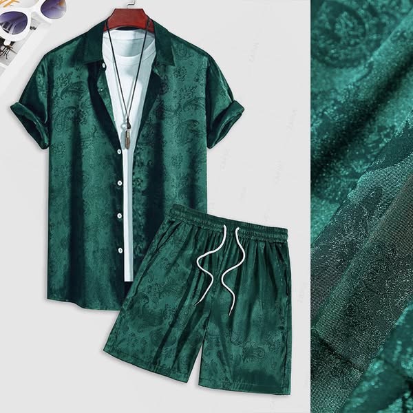 Paisley Satin Shirt Sets