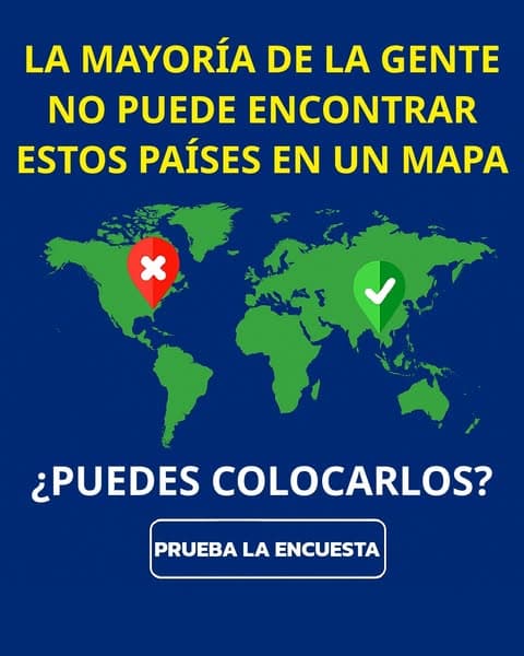 La mayoría de los adultos suspenden este cuestionario de geografía de la escuela primaria