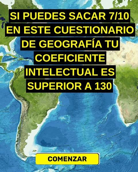 La mayoría de la gente no puede encontrar la mitad de estos lugares en un mapa, ¿y tú?