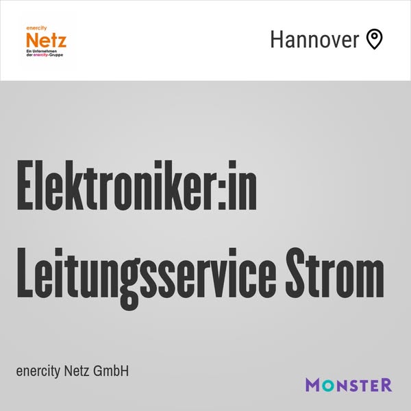 Elektroniker:in Leitungsservice Strom