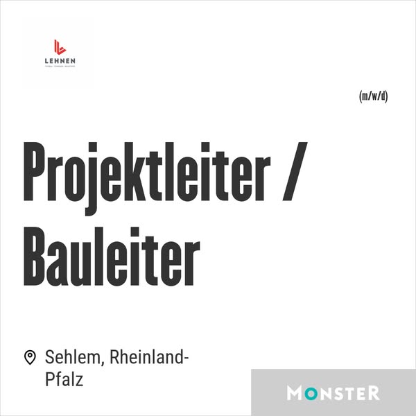 Projektleiter / Bauleiter