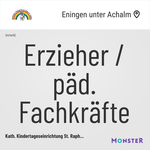 Erzieher / päd. Fachkräfte