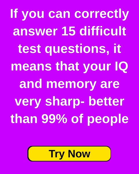 Take The Official IQ Test Now 👉👉👉