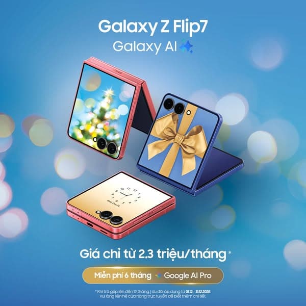 Quà Giáng Sinh từ Galaxy Z Flip7