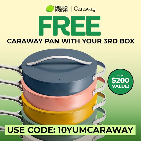 HURRY! Get a FREE Caraway Pan on your 3rd box ending this week!