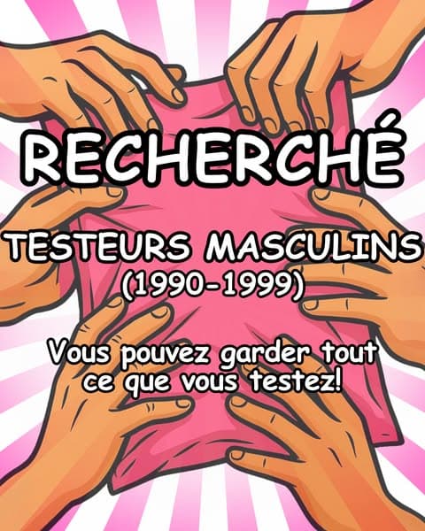 Attention! Tous les testeurs masculins! Gardez tout ce que vous testez!