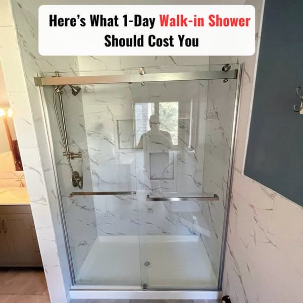 What 1-Day Walk-in Shower Should Cost You