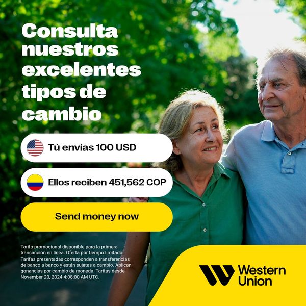 Envía dinero con Western Union