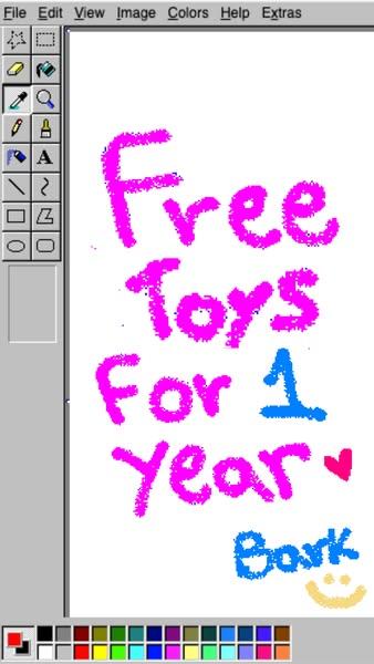 Free Toys For A Year