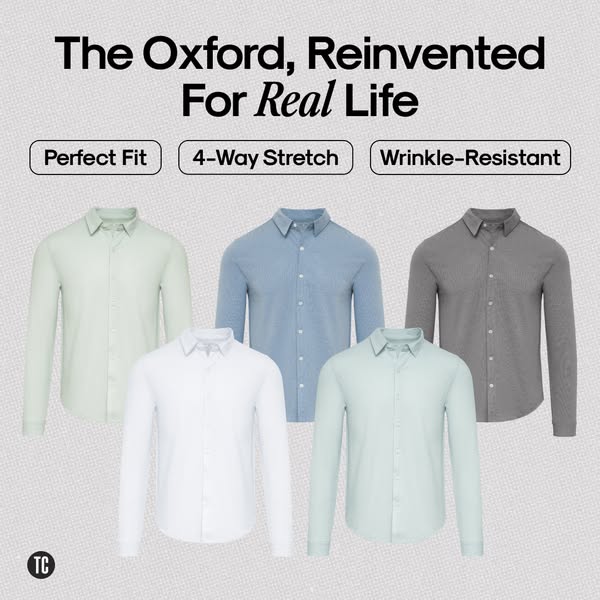 The Long Sleeve Modern Knit Oxford