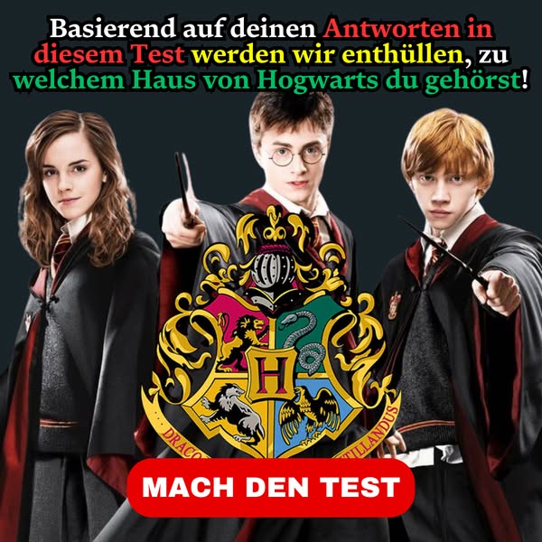 🪄 Welches Hogwarts-Haus Bist Du?