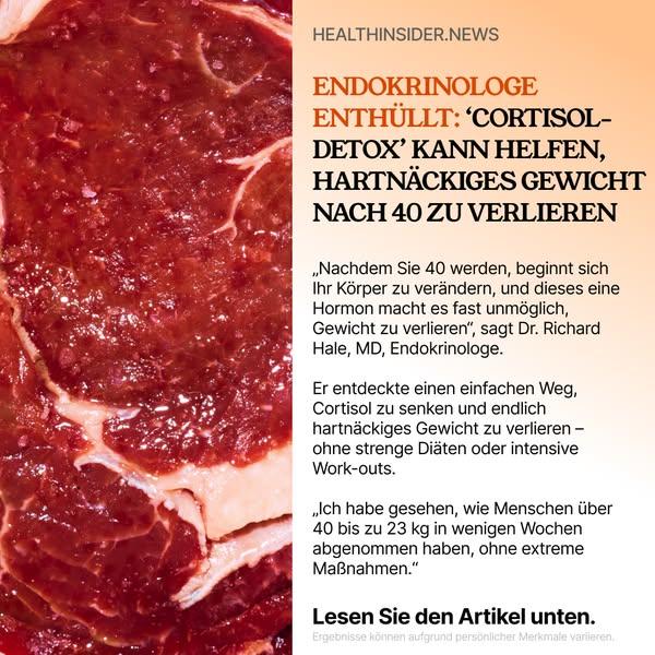 Cortisol Detox für Männer & Frauen über 40