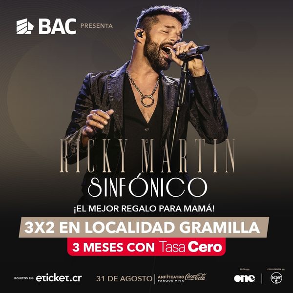 RICKY MARTIN SINFONICO - 31/08/24 19:00 HRS