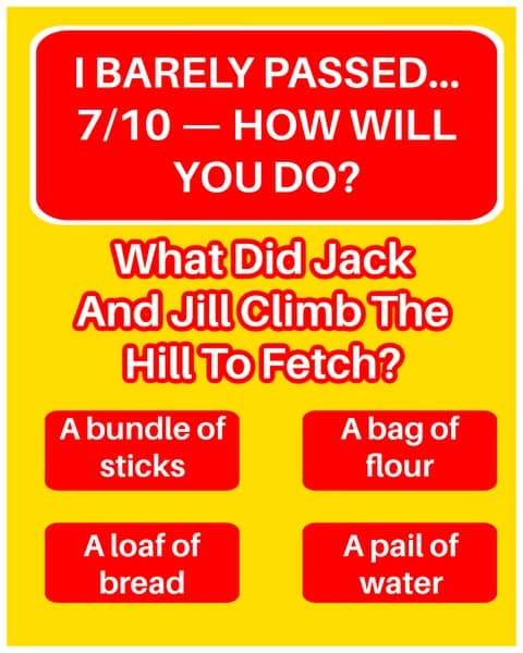 Only The Smartest Can Score 9/20 on This Nursery Rhyme Test