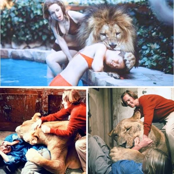 La increíble historia real de la actriz que dormía junto a los leones
