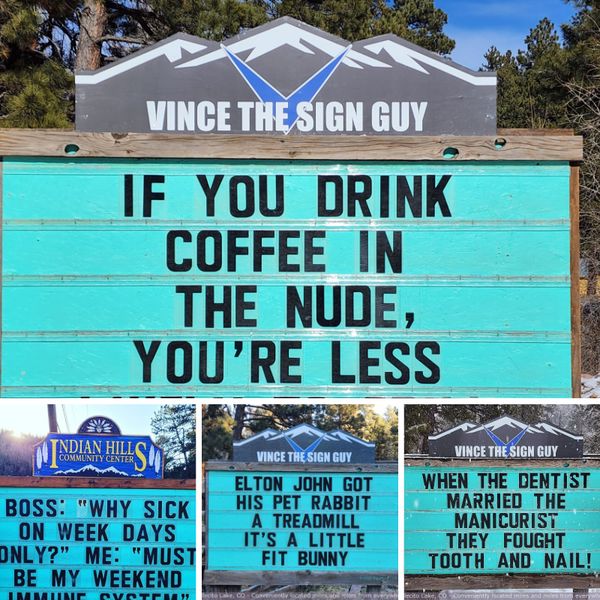 Local Joker Creates Punny Signs That Have The Whole Town Laughing