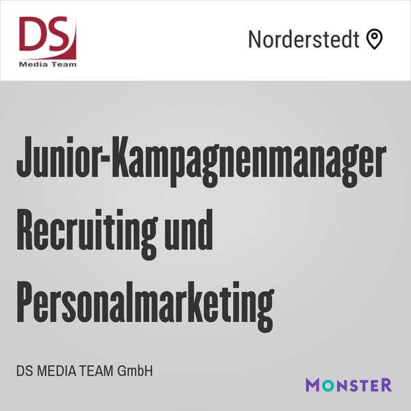 Junior-Kampagnenmanager Recruiting und Personalmarketing