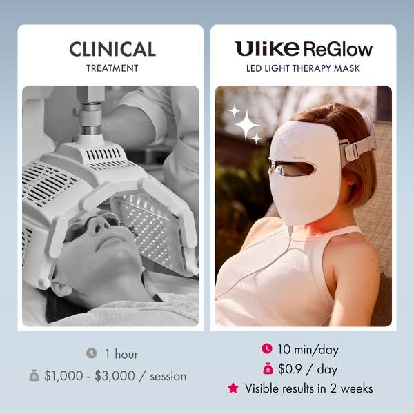 Ulike ReGlow Summer Sale-$339 AT-Home LED Facial Treatment!