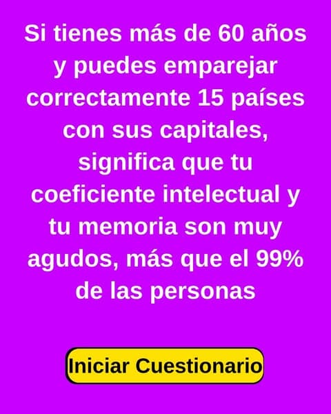 ¿Crees que conoces todas las capitales? Haz el test 👉