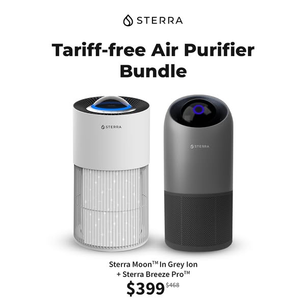 Sterra Breeze Pro™ Air Purifier + Sterra Moon™ Air Purifier Bundle