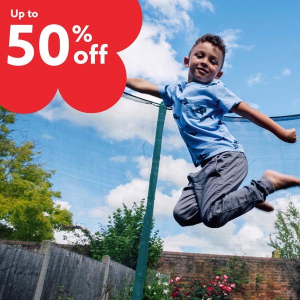 Save up to 50% on outdoor toys