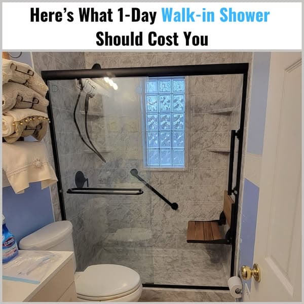 Here's What 1-Day Walk-in Shower Should Cost You