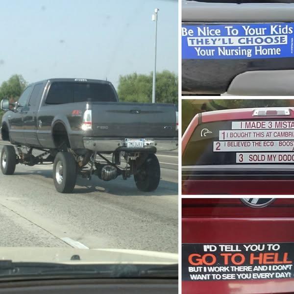35+ Funny Bumper Stickers Spotted On Camera