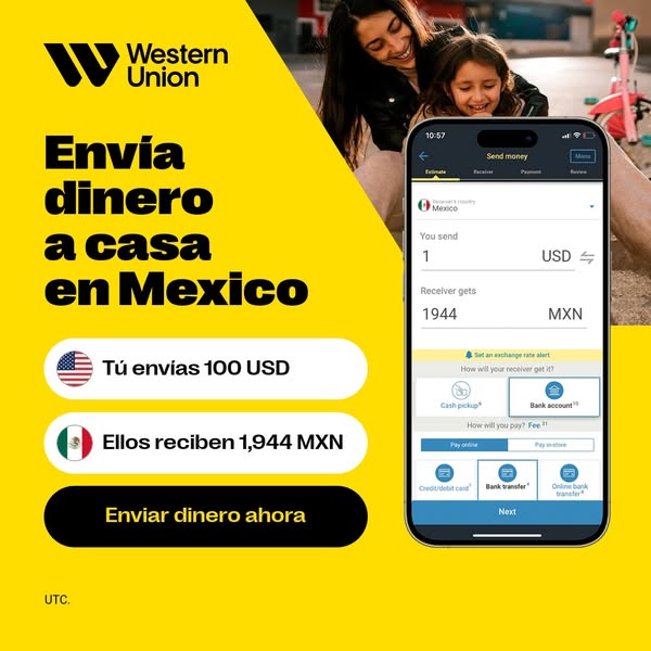 Envía dinero con Western Union