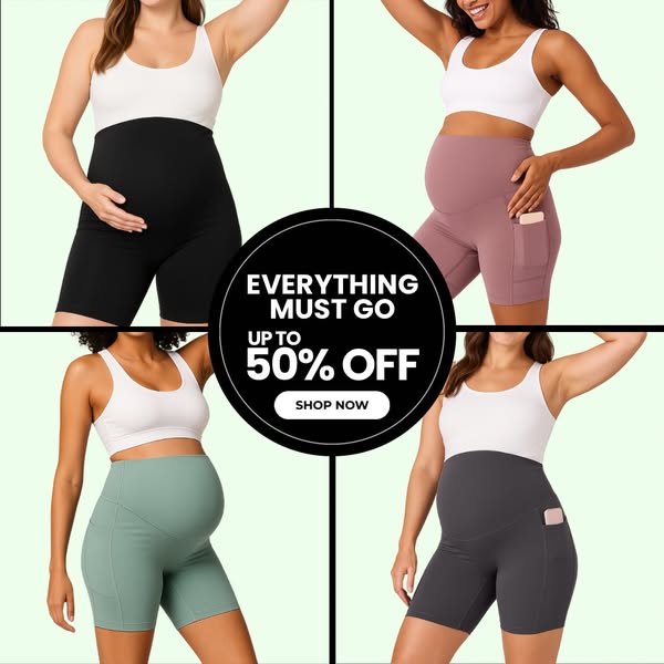 Cloud Maternity Biker Shorts