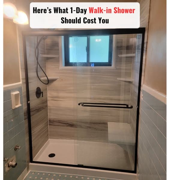 What 1-Day Walk-in Shower Should Cost You