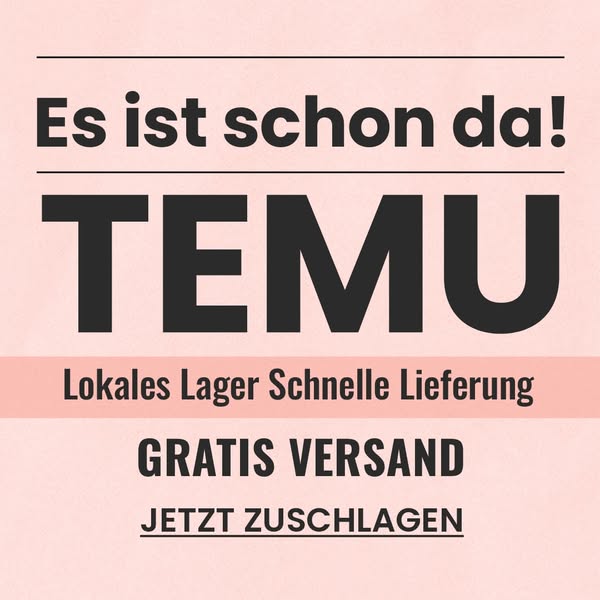Tolle Angebote bei Temu