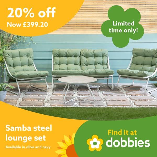 Save 20% on ALL garden furniture​