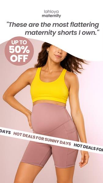 Cloud Maternity Biker Shorts