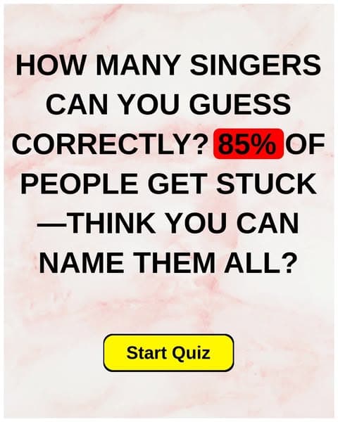 Most Adults Forget These Famous Singers — Can You Recall Them?