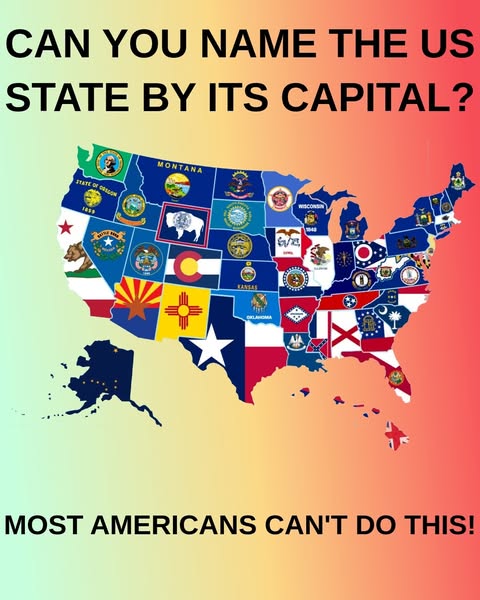 Think You Can Match All 50 States to Their Capitals?
