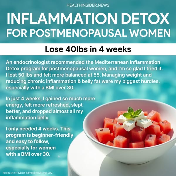 Inflammation Detox for Postmenopausal Women