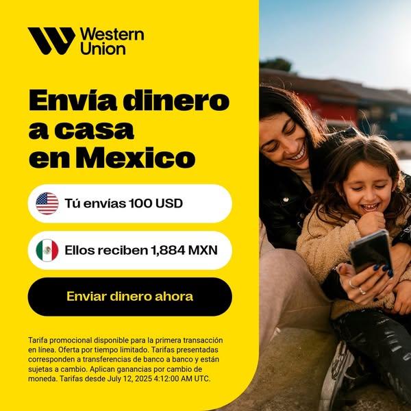 Envía dinero con Western Union