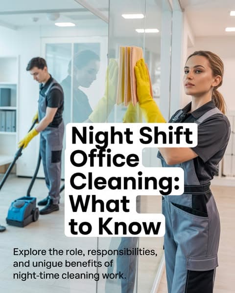 Night Shift Cleaning: A Flexible Career Path 🌙🧹